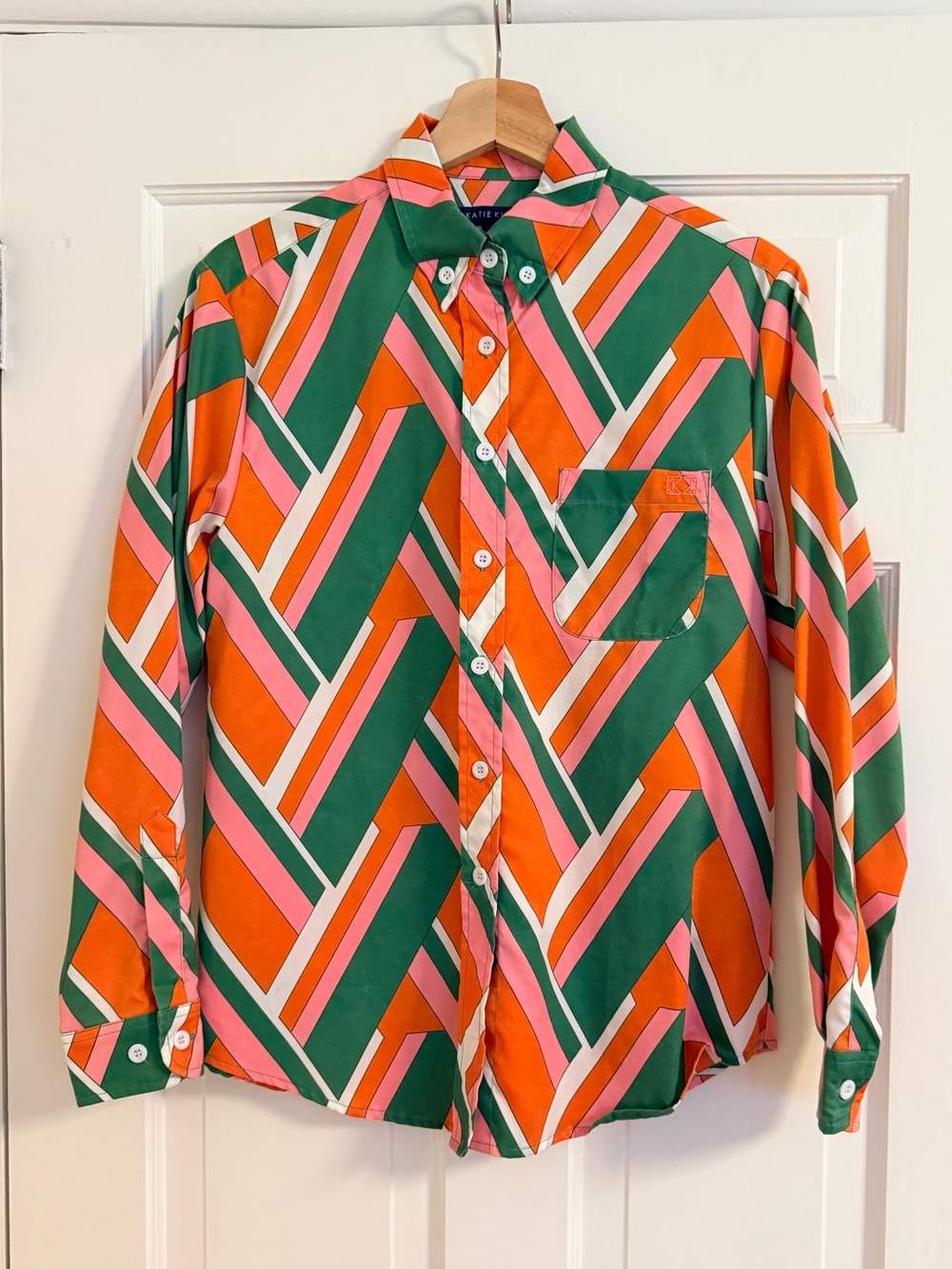 Katie Kime Cotton Button Down Top